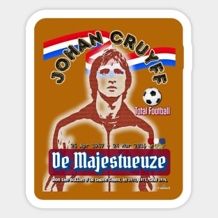 Johan Cruyff - one of the greatest players in history and as the greatest Dutch footballer ever Sticker